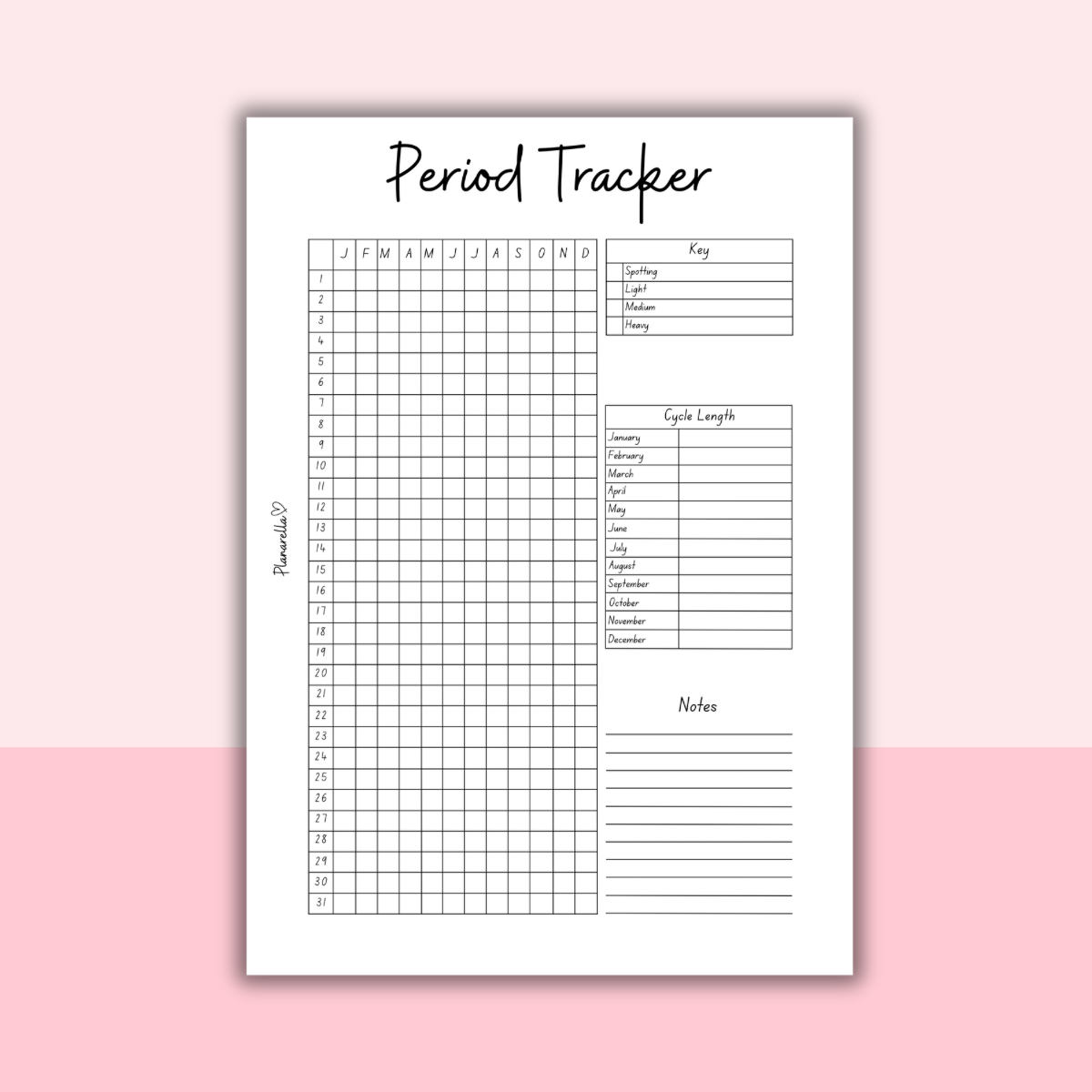 Period Tracker - Single Page