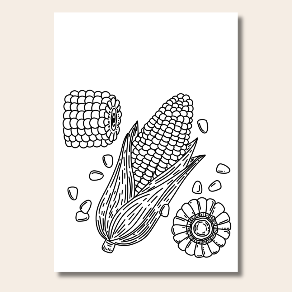 Food & Snacks - Colouring Book