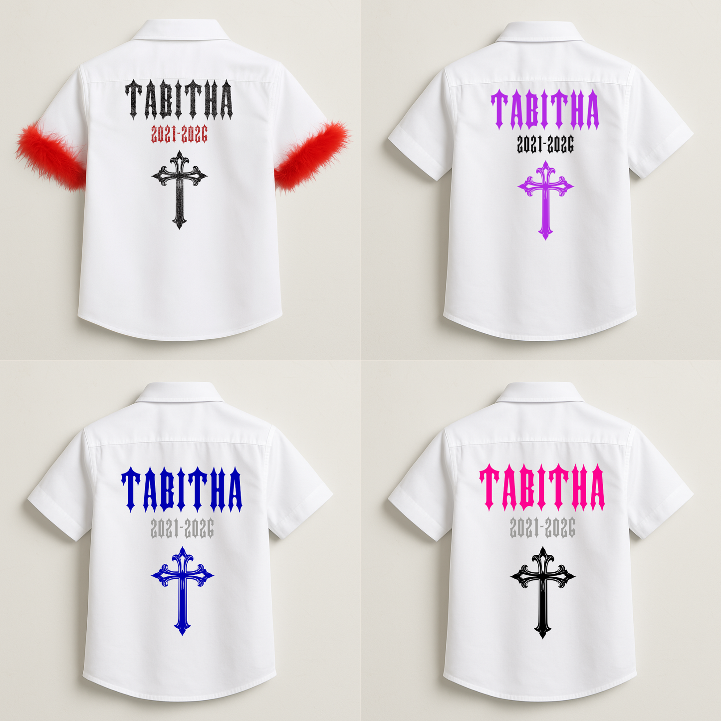 Personalised Schhol Leavers Shirt - Gorgeous Gothic