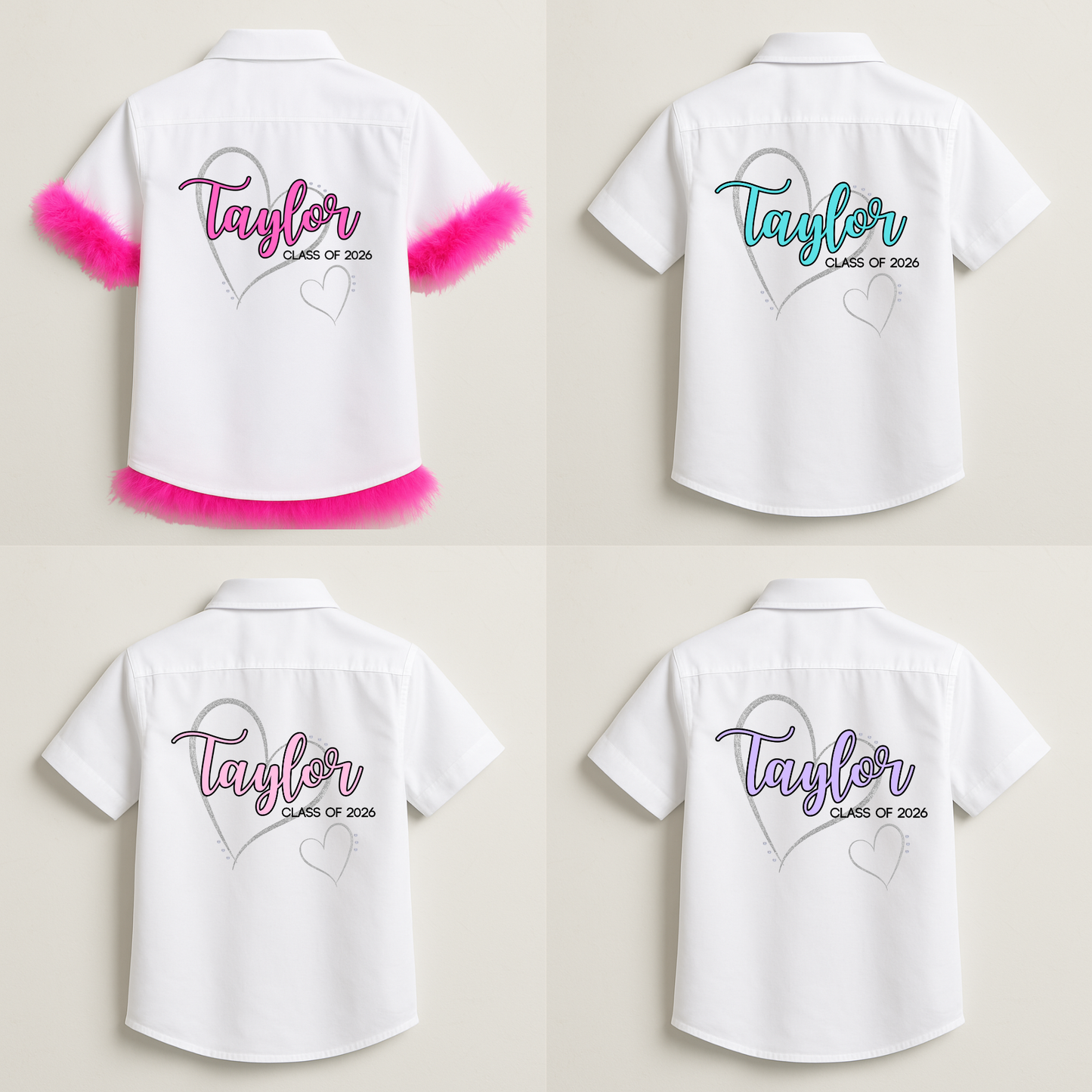 Personalised School Leavers Shirt - Romantica
