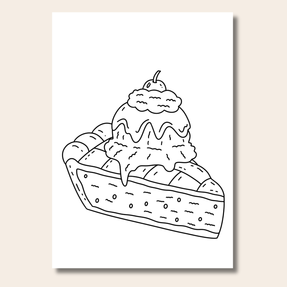 Food & Snacks - Colouring Book
