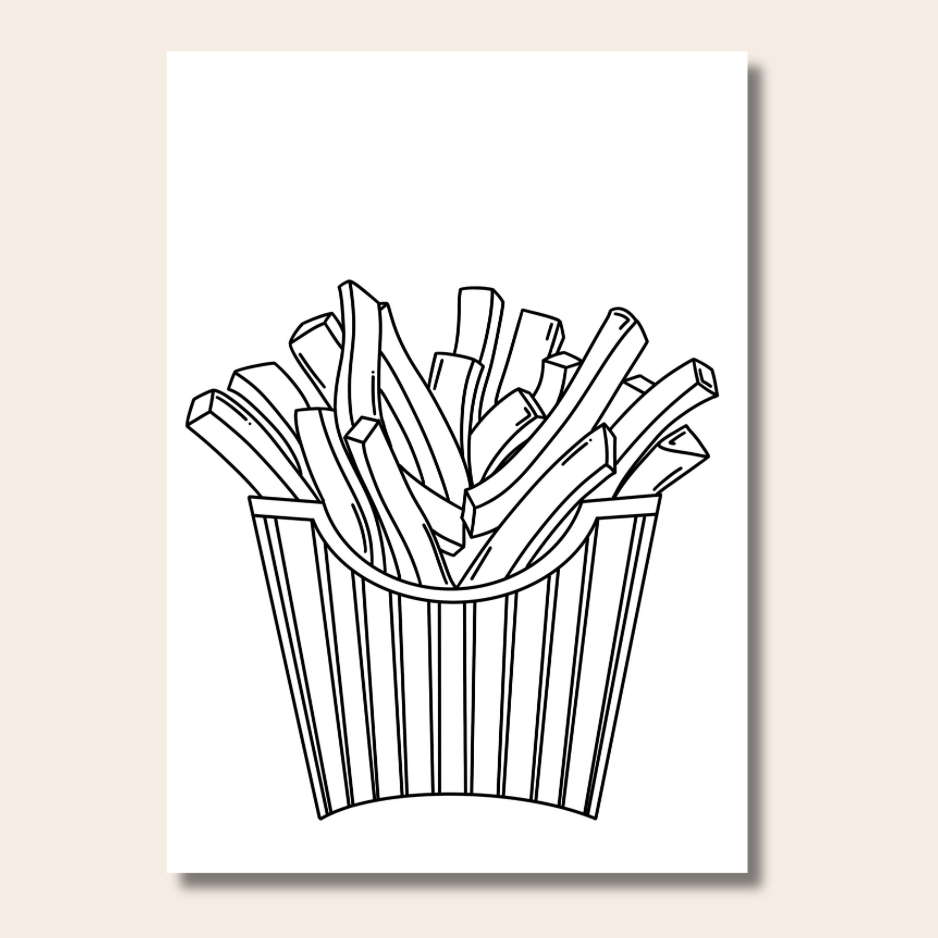 Food & Snacks - Colouring Book