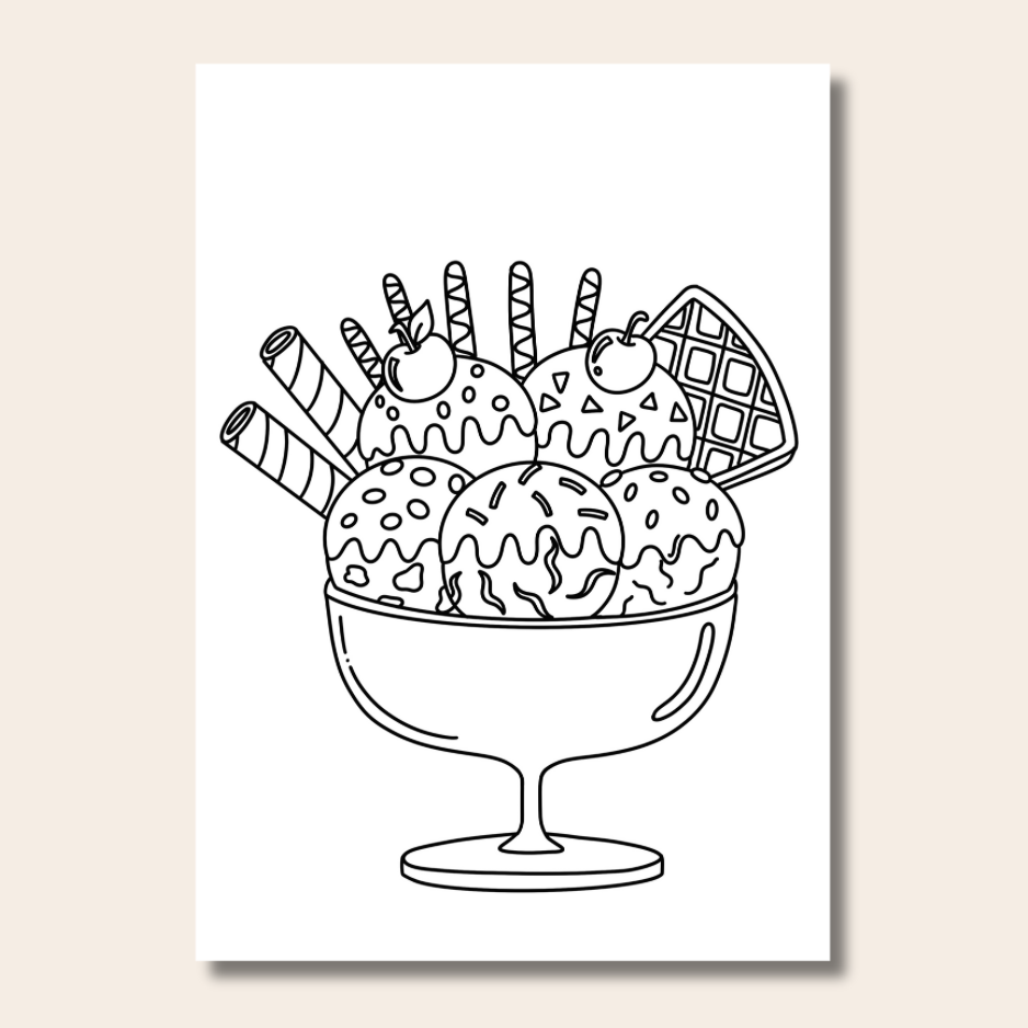 Food & Snacks - Colouring Book