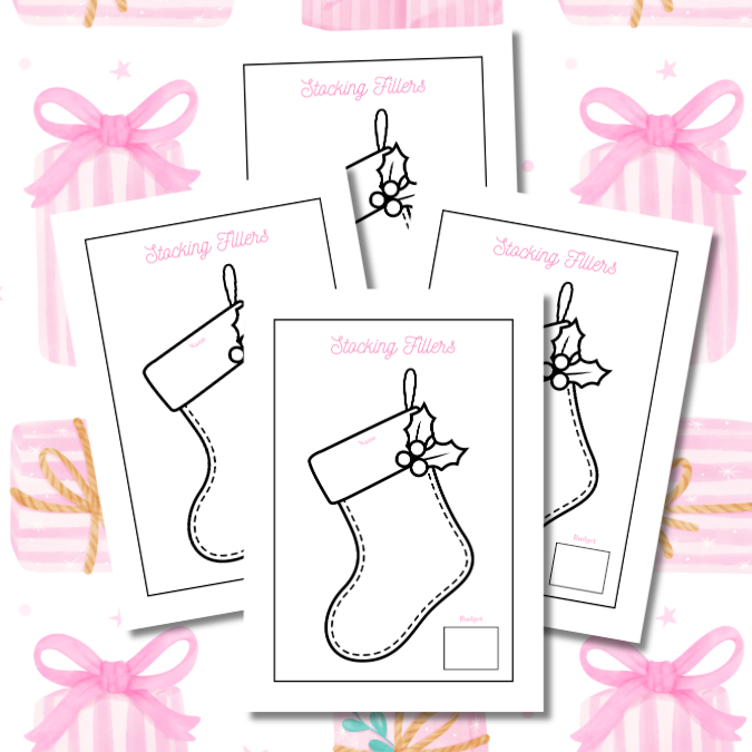 Pink Presents Christmas Planner