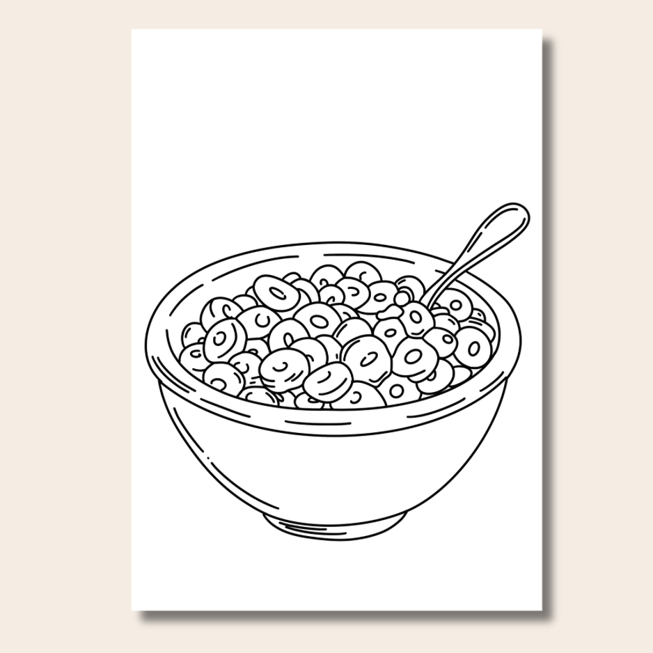 Food & Snacks - Colouring Book