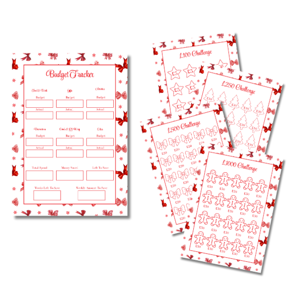 A4 Christmas Planner Refill Page Inserts - Red Bows