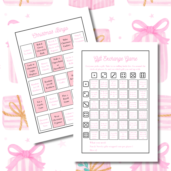 Pink Presents Christmas Planner