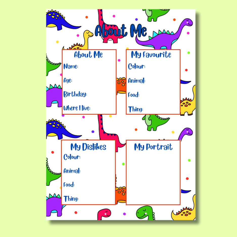 Personalised Dinosaur Journal