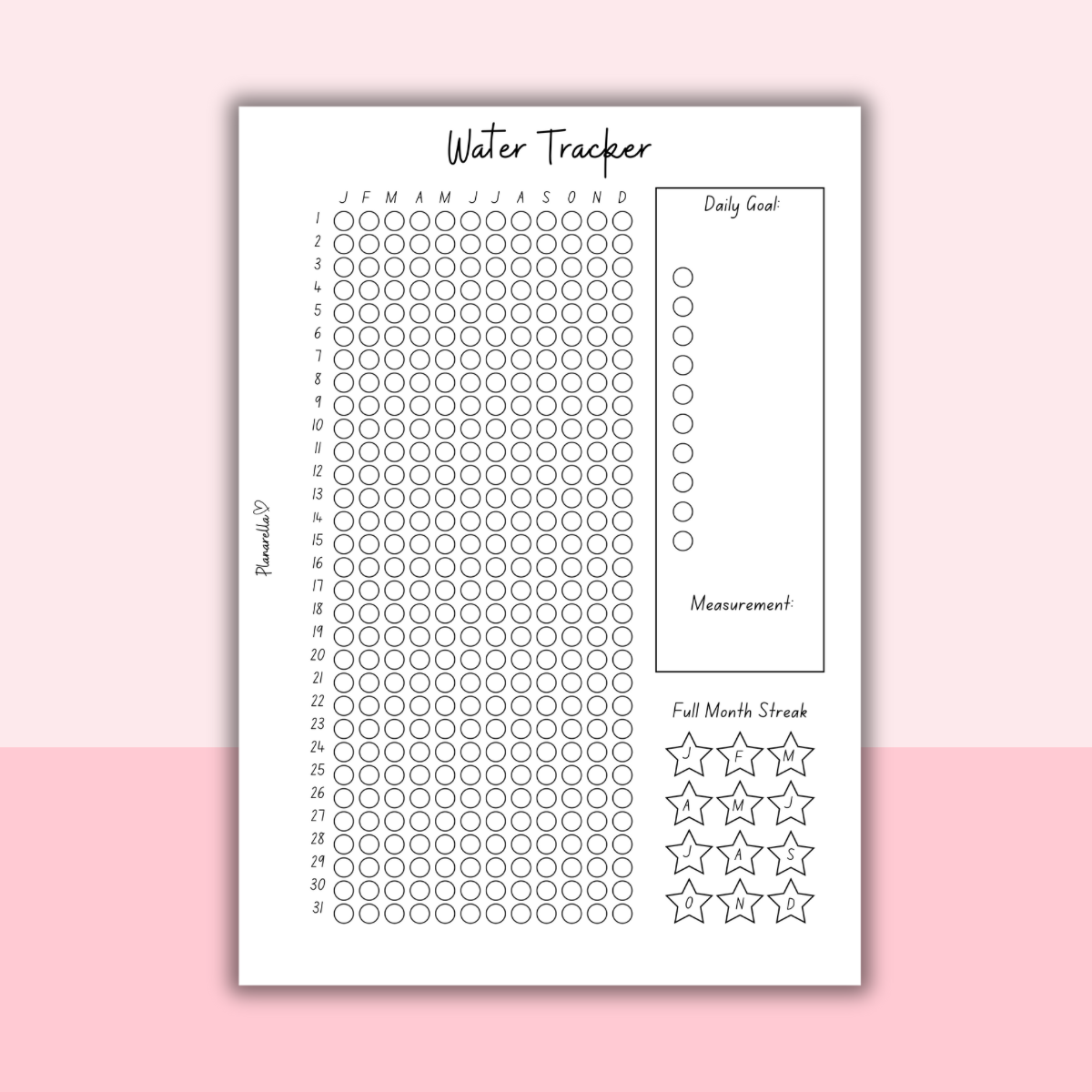 Water Tracker - Single Page