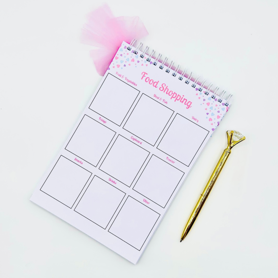 Food Shopping Notepad - Pastel Passion