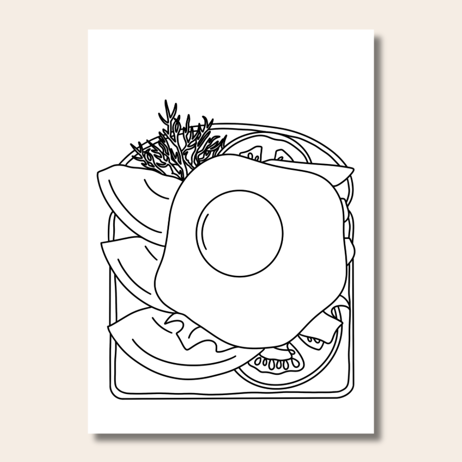 Food & Snacks - Colouring Book