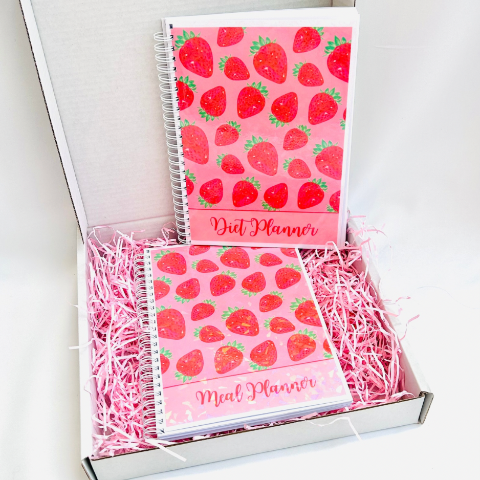 Oops Box #1 - Strawberry Sparkles Diet Planner Duo Set