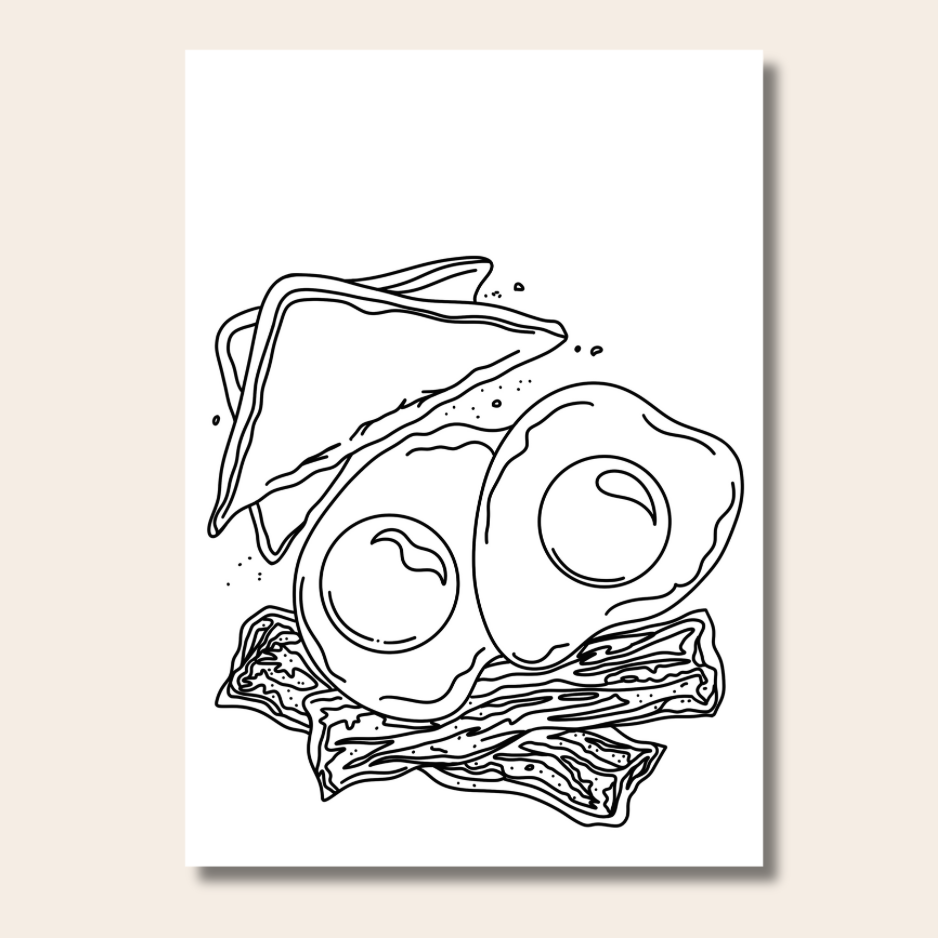 Food & Snacks - Colouring Book
