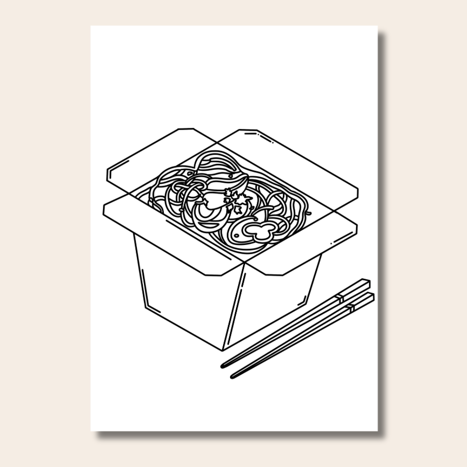 Food & Snacks - Colouring Book