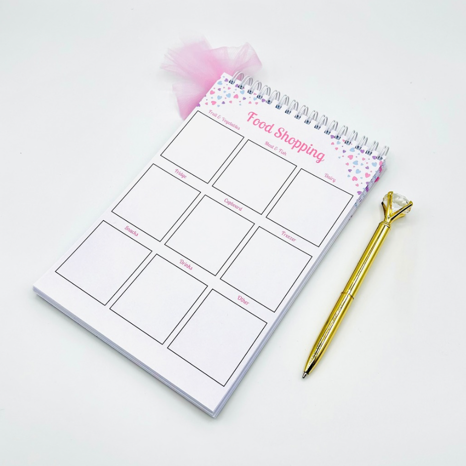 Food Shopping Notepad - Pastel Passion
