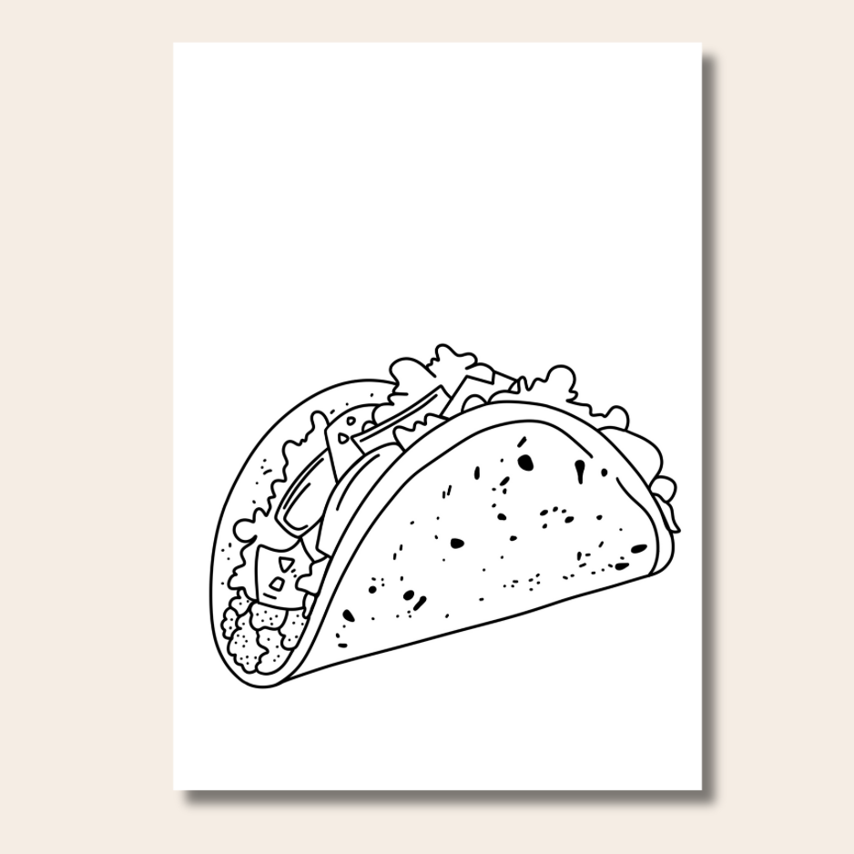 Food & Snacks - Colouring Book