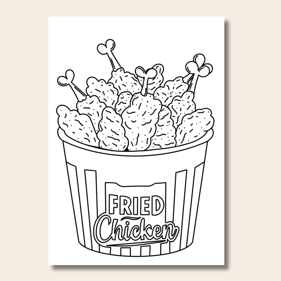 Food & Snacks - Colouring Book
