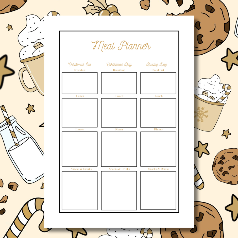 Cookies Christmas Planner