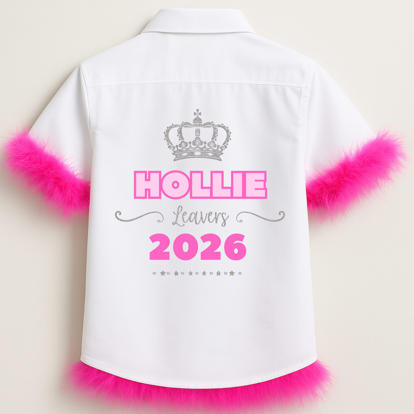 Personalised School Leavers Shirt - Pretty Royal