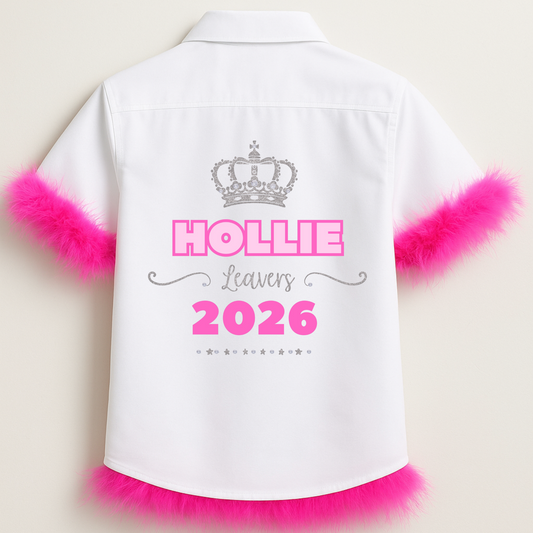 Personalised School Leavers Shirt - Pretty Royal