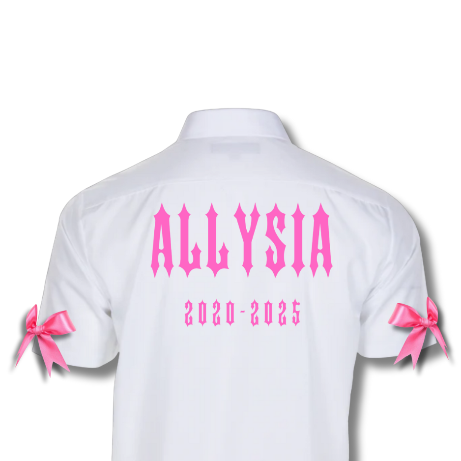 School Leavers Shirt & Memory Book Set - Girls Spike Theme