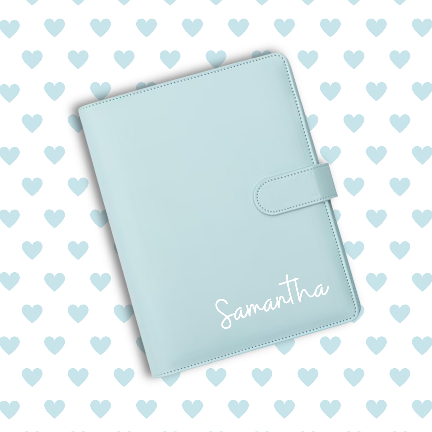 Personalised Blue Binder - Darling Blue