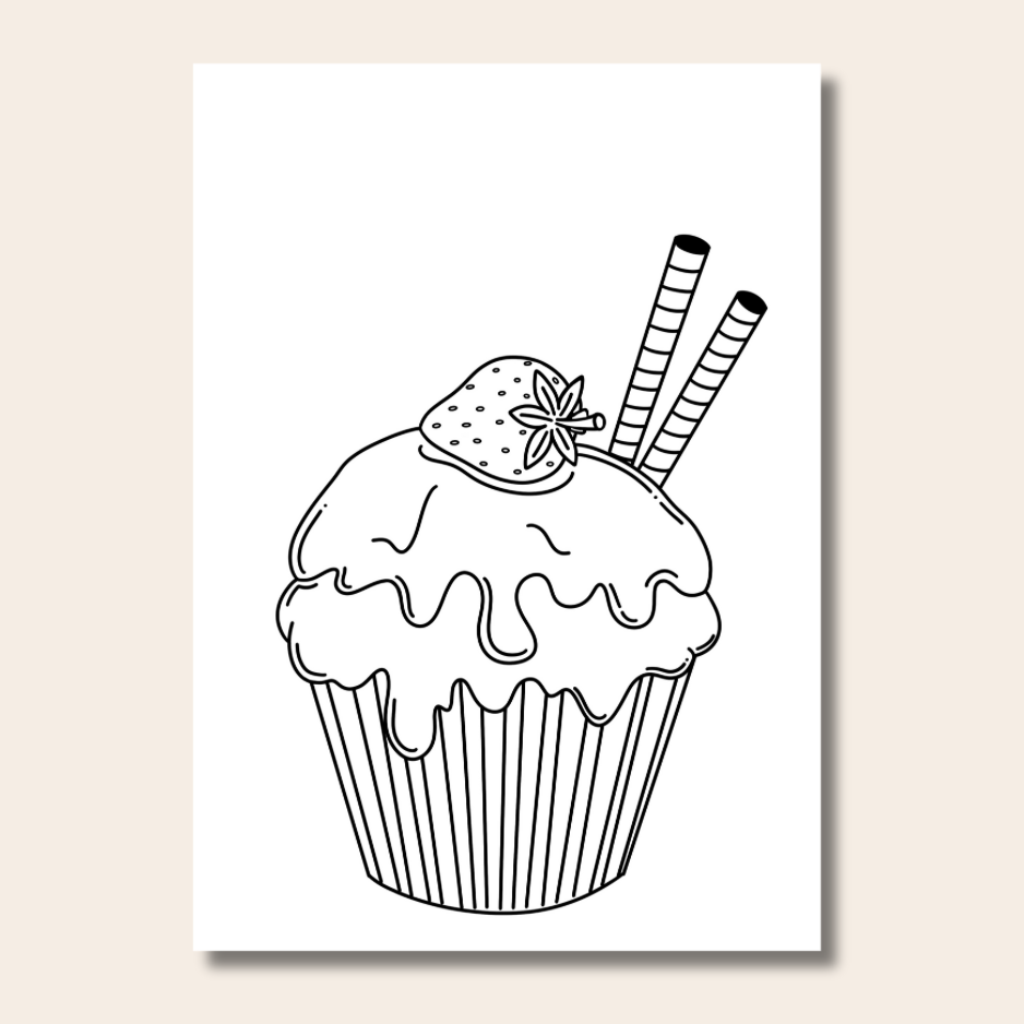Food & Snacks - Colouring Book