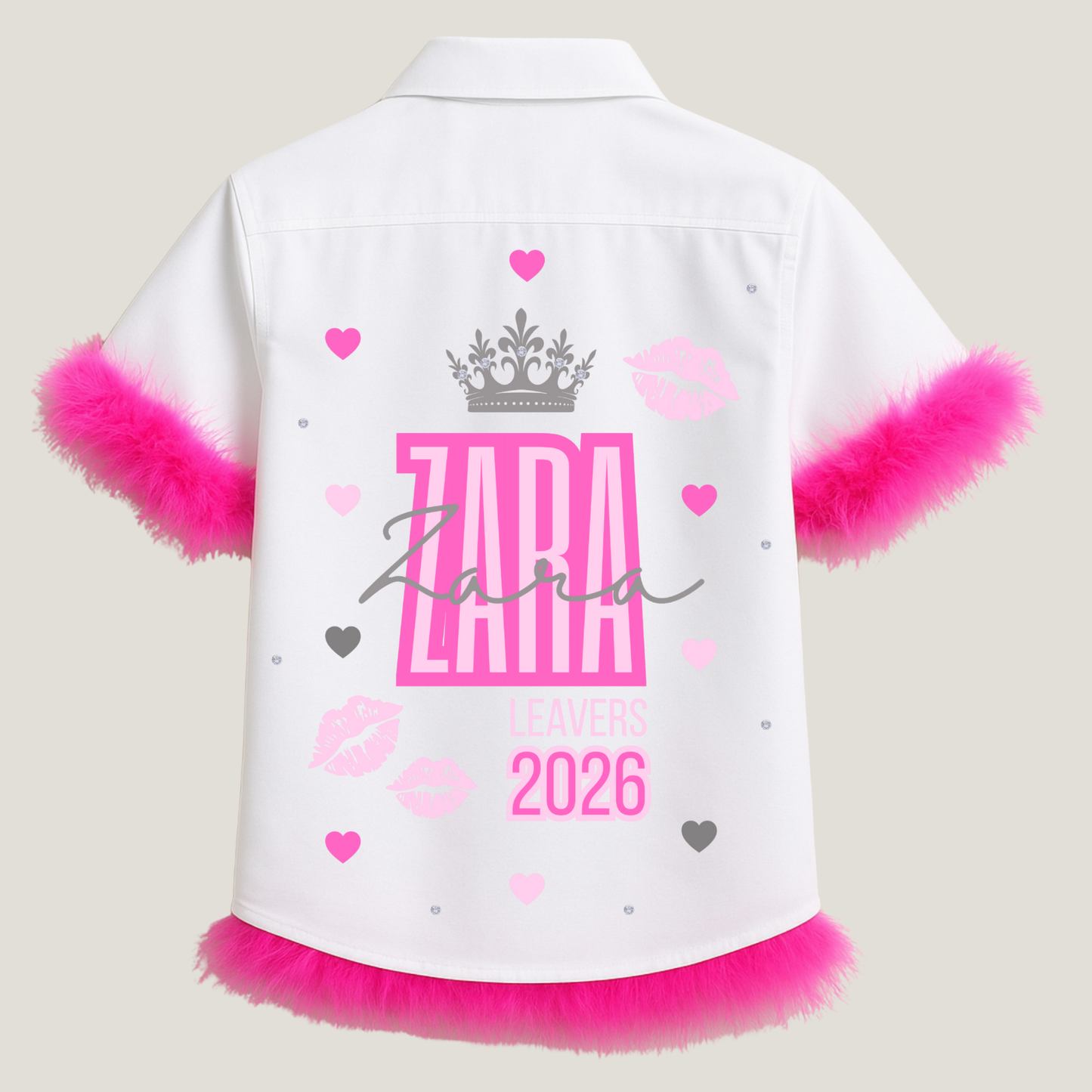 Personalised School Leavers Shirt - Queen of Kisses