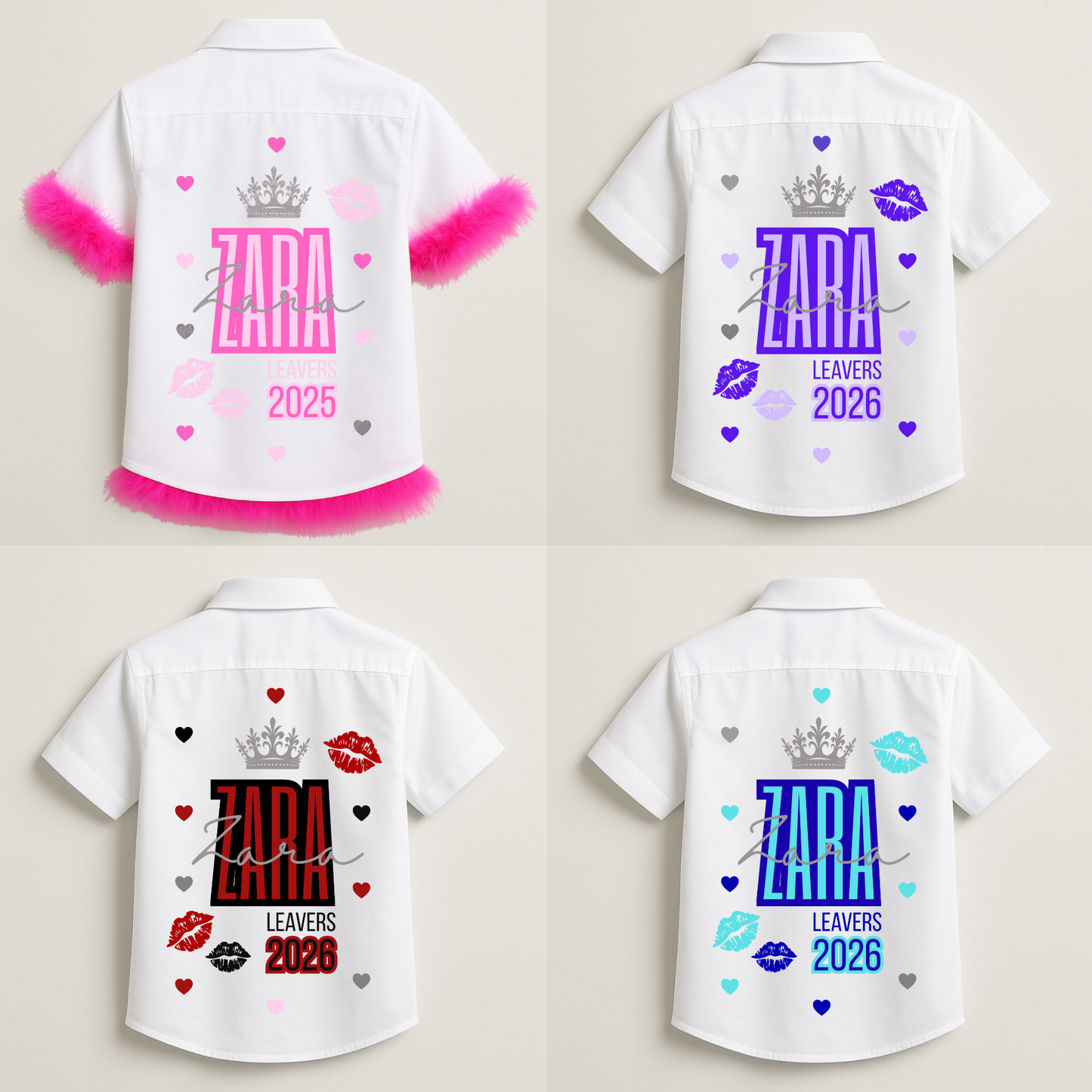 Personalised School Leavers Shirt - Queen of Kisses