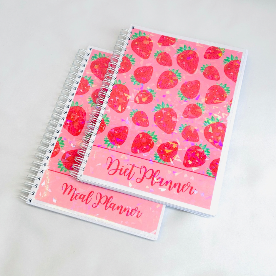 Oops Box #1 - Strawberry Sparkles Diet Planner Duo Set