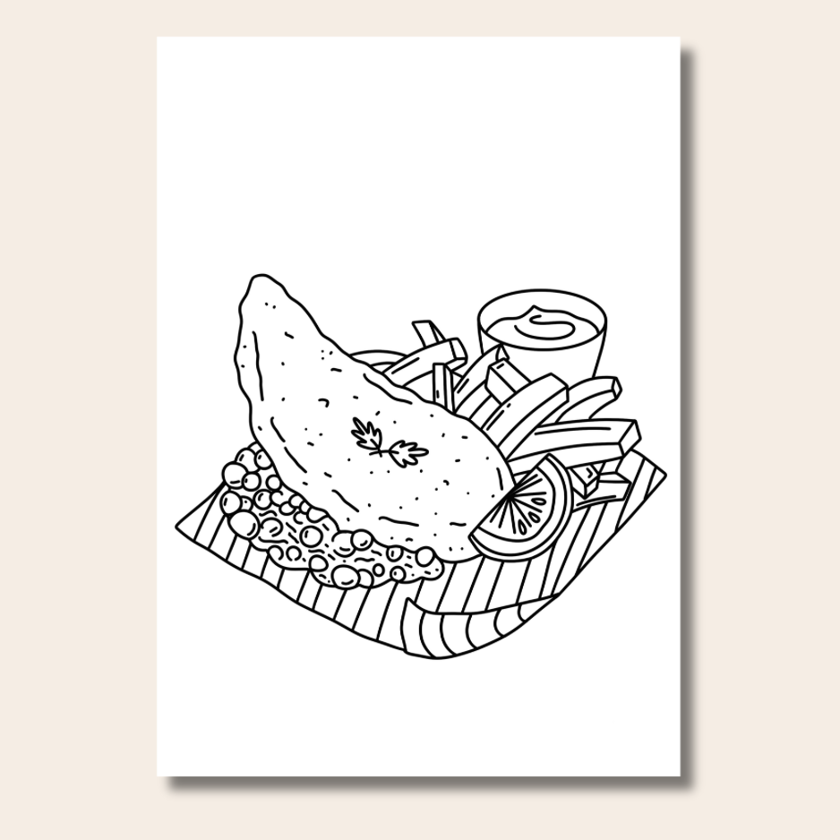 Food & Snacks - Colouring Book