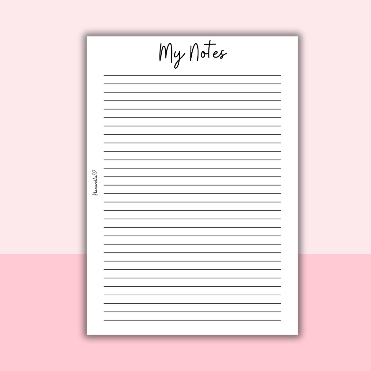 My Notes - Set of 20 Pages