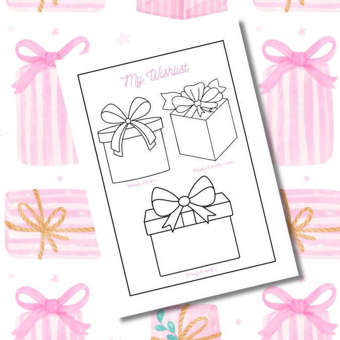 Pink Presents Christmas Planner