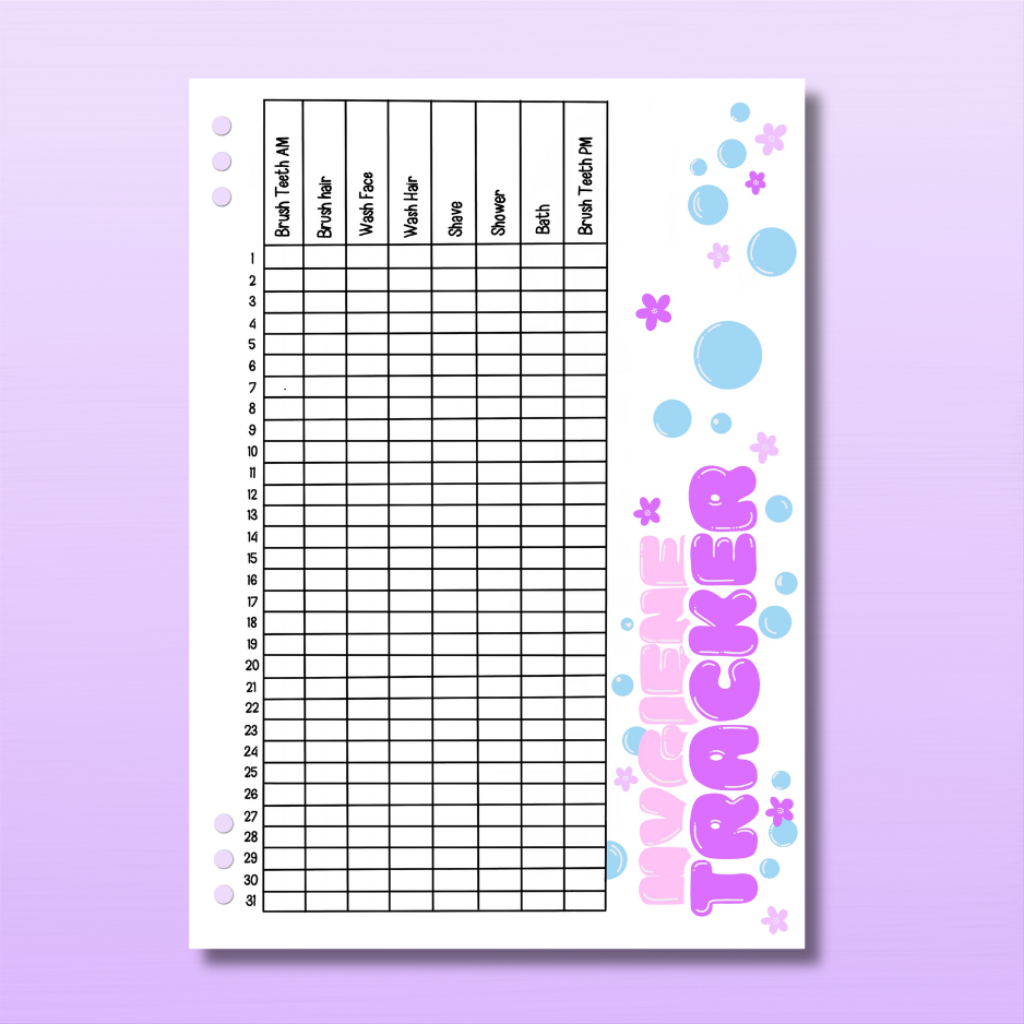 Mental Health Set - 1 Month Bundle - 10 Page Inserts & Divider