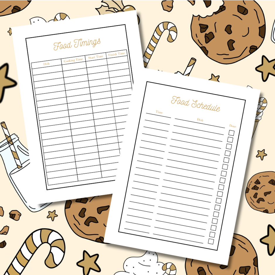 Cookies Christmas Planner