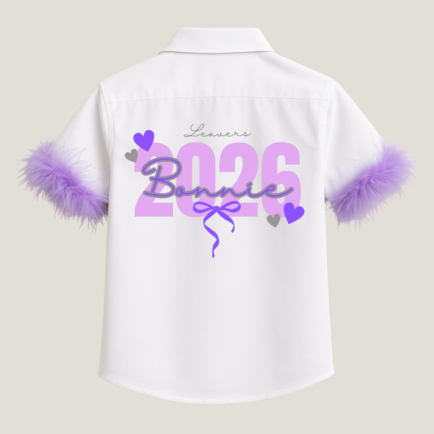 Personalised School Leavers Shirt - Cutie Bows