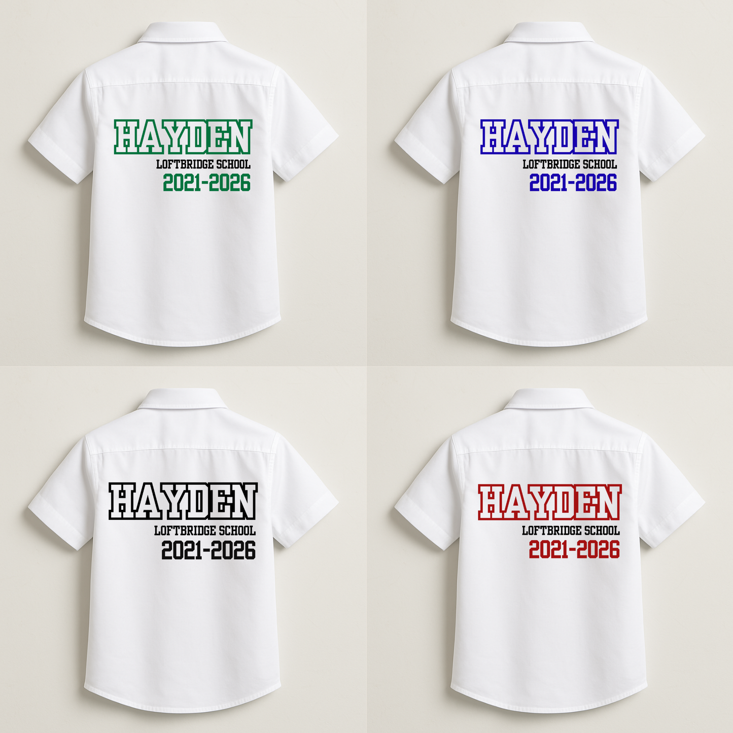 Personalised School Leavers Shirt - Sport Captain