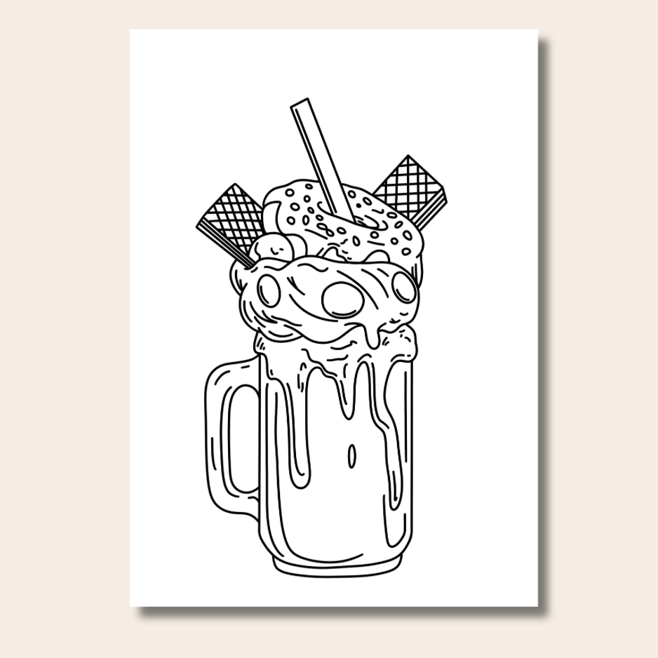 Food & Snacks - Colouring Book