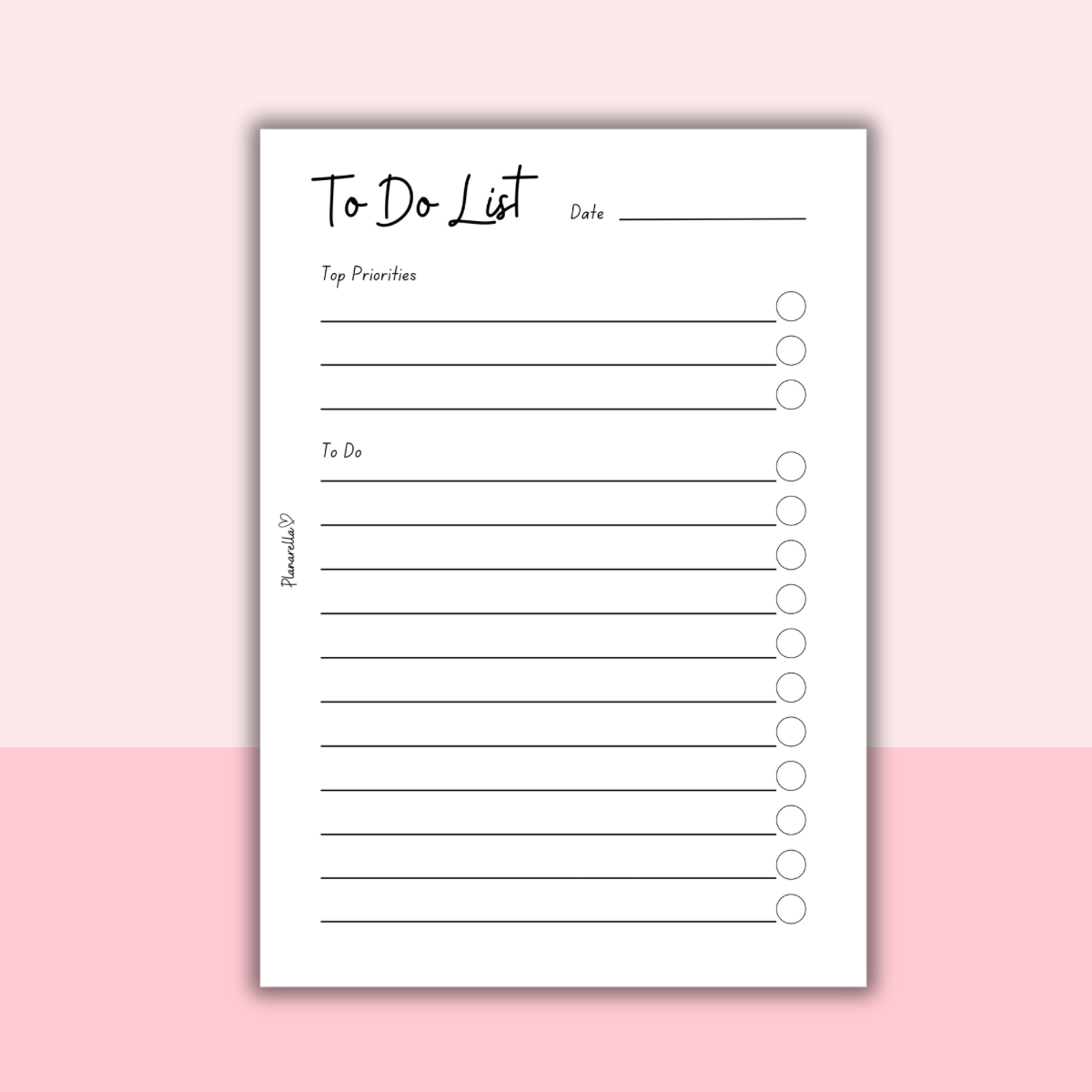 To Do List - Set of 20 Pages