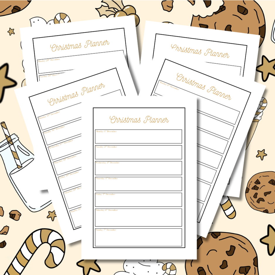 Cookies Christmas Planner