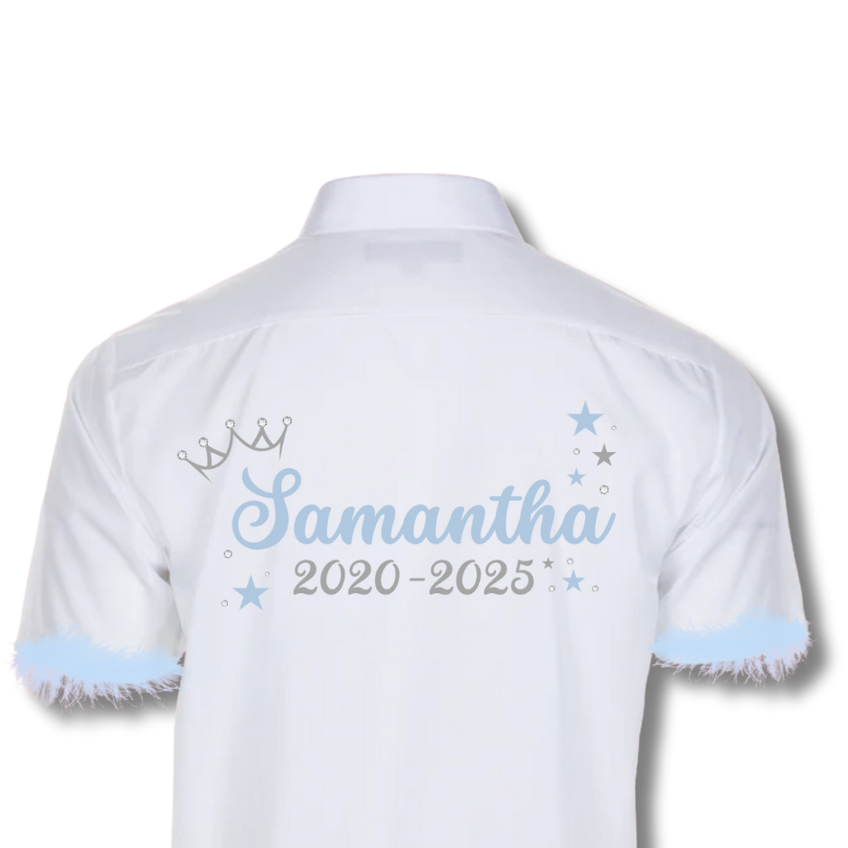School Leavers Shirt & Memory Book Set - Glitter Princess Theme