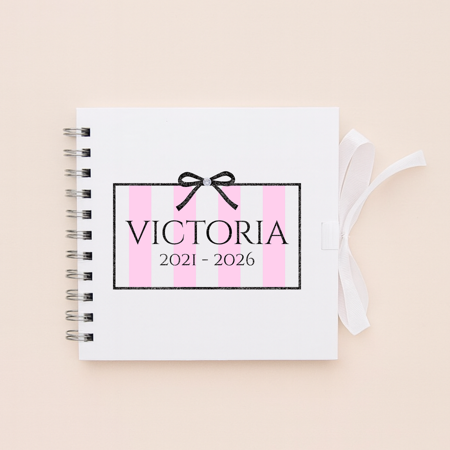 Personalised School Leavers Memory Scrap Book - Fashion Secret