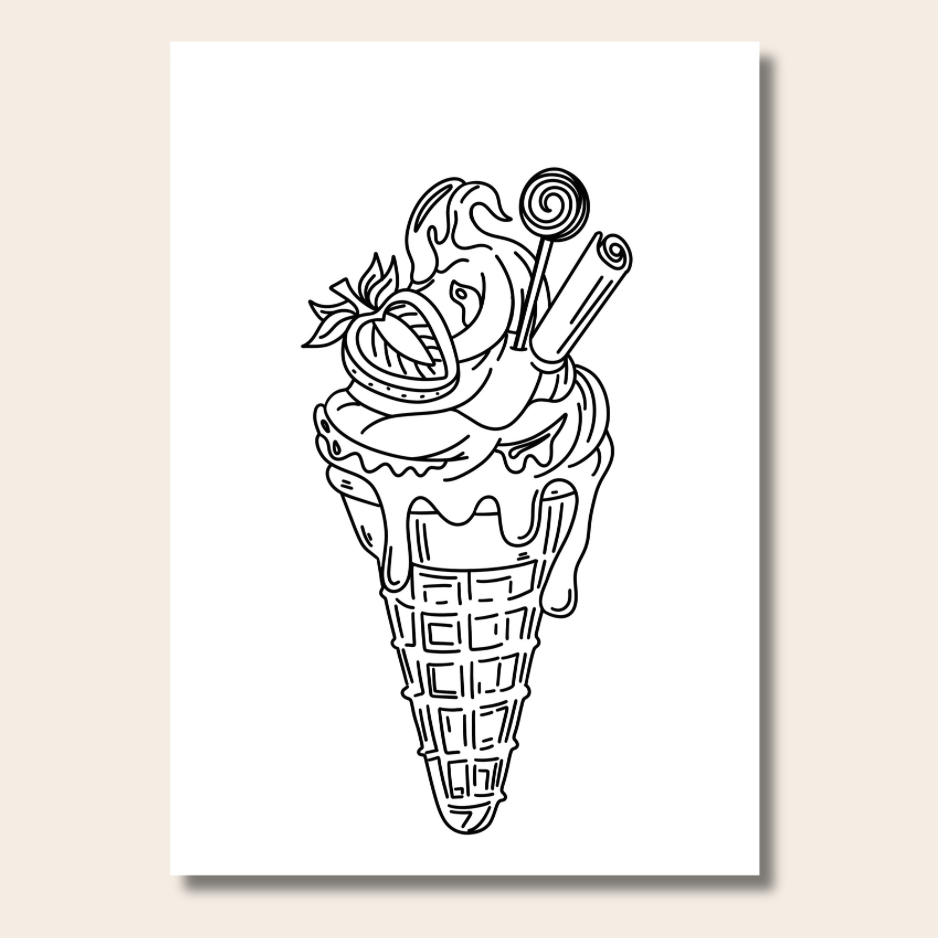 Food & Snacks - Colouring Book