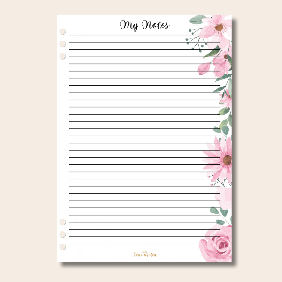 My Notes - Garden Roses - Page Inserts