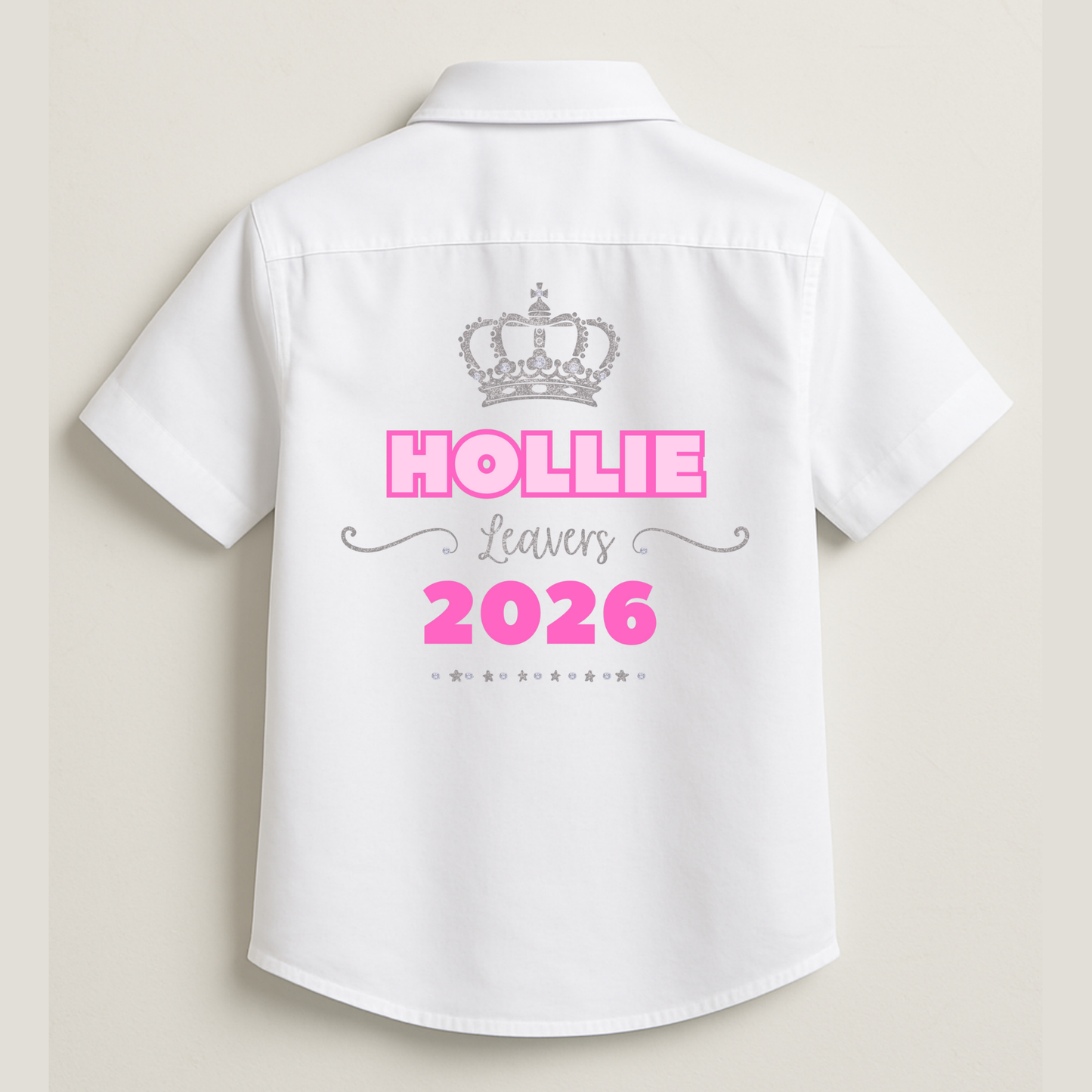 Personalised School Leavers Shirt - Pretty Royal