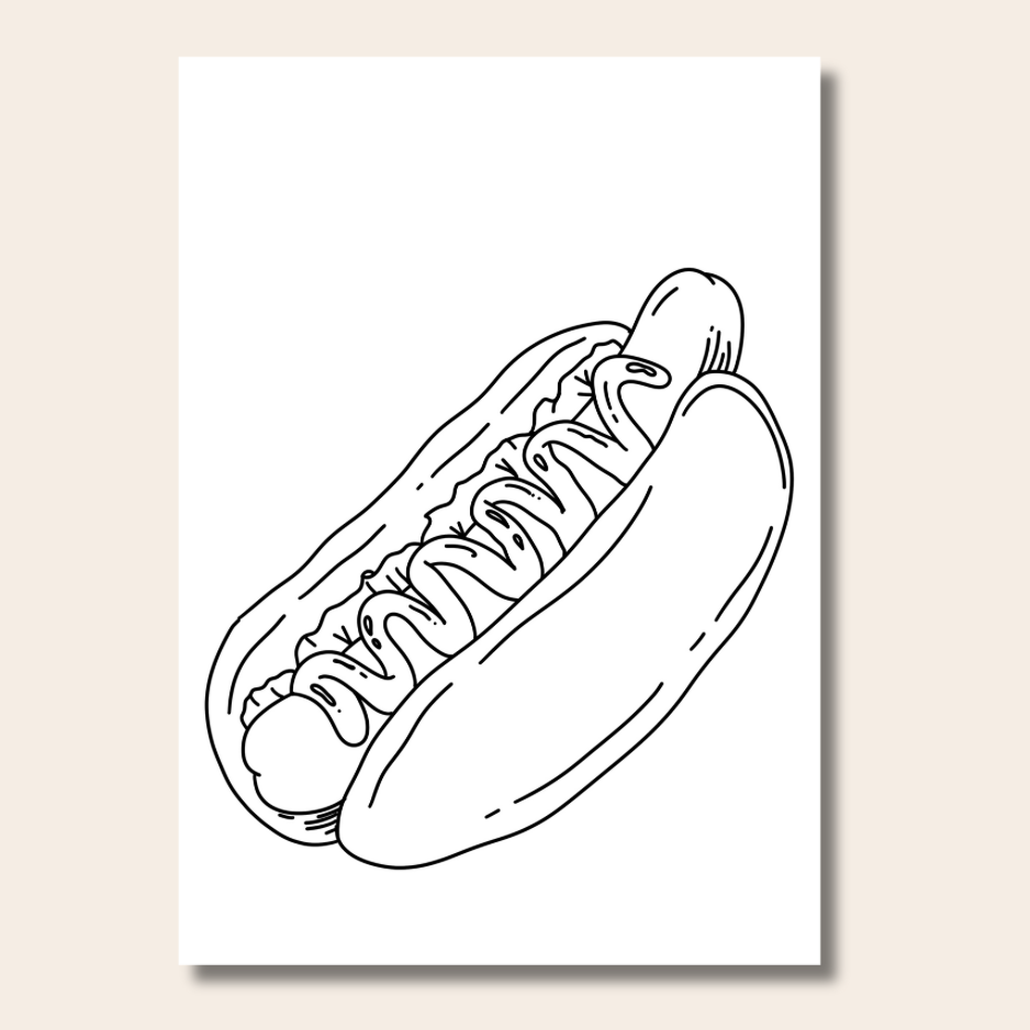 Food & Snacks - Colouring Book