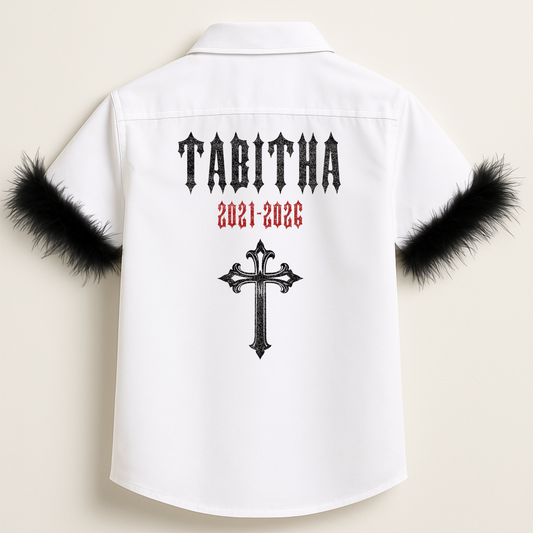 Personalised Schhol Leavers Shirt - Gorgeous Gothic