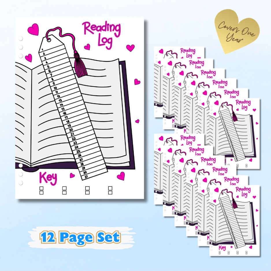 Reading Log - 12 Page Refill Set