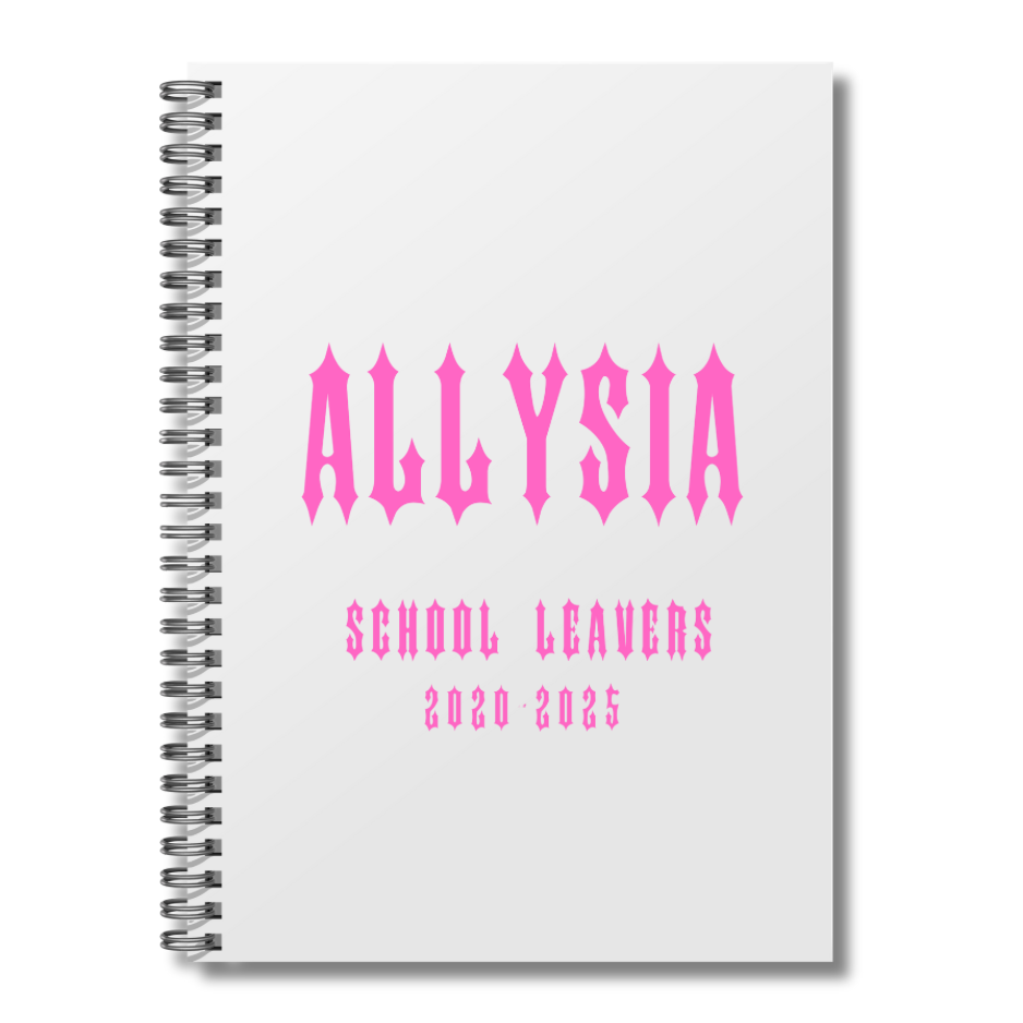 School Leavers Shirt & Memory Book Set - Girls Spike Theme