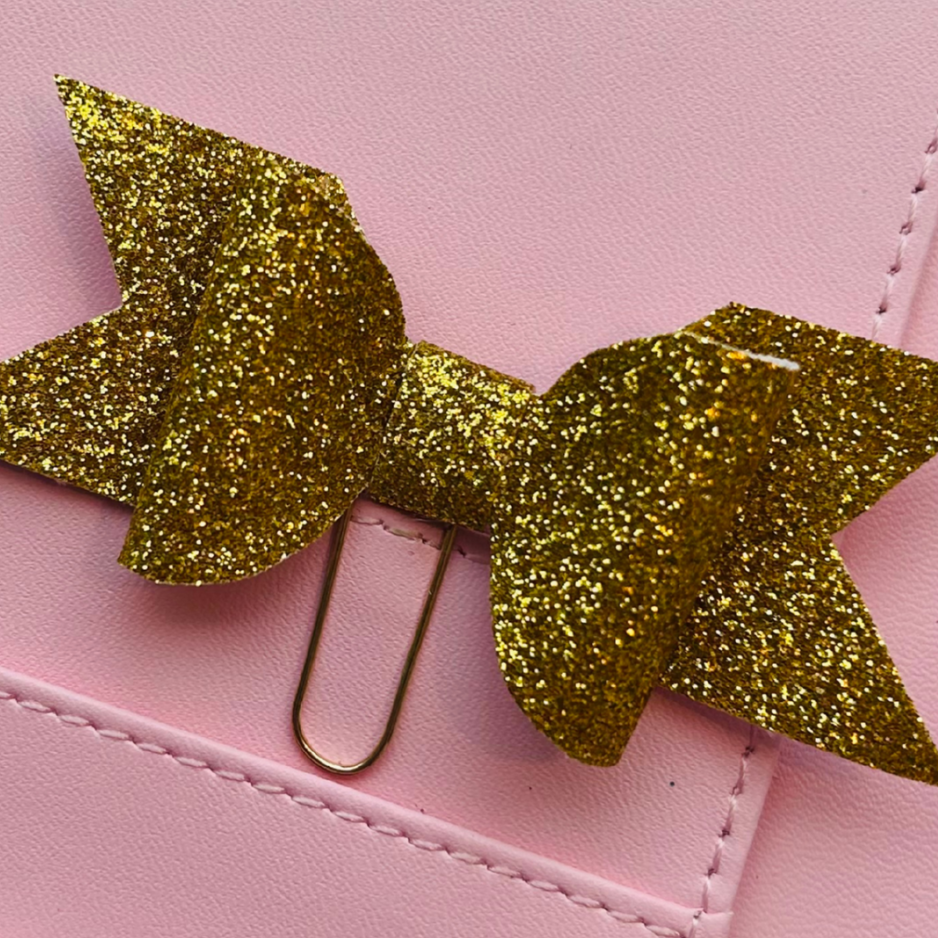 Magic Lamp Glitter Bow Paper Clip